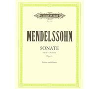 Mendelssohn – Sonate en fa mineur Op. 4 pour violon et piano (Hermann) – Peters