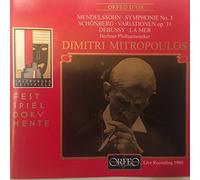 Mendelssohn - Sym #3 / Variations OP.31 / Debussy: La Mer