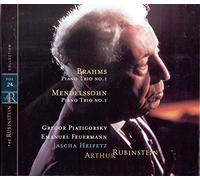 Mendelsssohn : Trio pour piano, violon et violoncelle n° 1 op. 49 - Brahms : Trio pour piano, violon et violoncelle n° 1 op. 8 / Collection Rubinstein, vol. 24