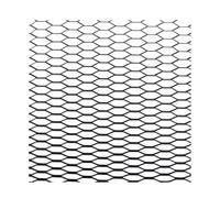 MEndip Calandre radiateur Avant Grille Voiture 100x33cm Filet en Noir Argent Rouge Bleu Réglage Protection Universelle Maison Jardin