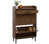 Mendler Bac à Chaussures HWC-P45 95x60x24cm Marron