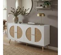 Mendler Buffet HWC-P49 80x160x40cm Blanc