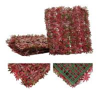 Carreau de mur MENDLER HWC-L78 4x 50x50cm = 1m² érable rouge Rouge G