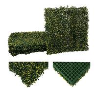 Mendler Carreau de Mur HWC-L78 4X chacun 50x50cm = 1m² buis Vert-Jaune