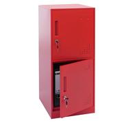 Mendler Casier HWC-P63 90x38x45cm Acier Rouge