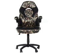 Mendler Chaise de Bureau HWC-K13, Chaise pivotante Gaming, Ergonomique Similicuir - Camouflage-Noir
