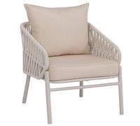Mendler Chaise de Jardin en Aluminium HWC-P90 crème