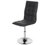 Chaise De Salle À Manger Hwc-C41, Chaise De Cuisine, Pivotante Et Réglable En Hauteur, Similicuir Gris Multicolore