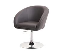 Chaise De Salle À Manger Hwc-F19, Chaise De Salon Pivotante, Réglable En Hauteur Similicuir Gris Multicolore