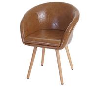 Mendler Chaise de Salle à Manger Malmö T633, Fauteuil - Similicuir, Aspect Daim