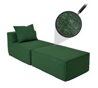 Mendler Chaise Longue/Accessoires pour canapé HWC-O54 63x75x194cm Vert