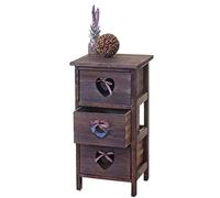 Commode Forli, Commode À 3 Tiroirs, Armoire, Style Shabby, Vintage 55x29x25cm Marron Multicolore