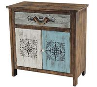 Mendler Commode Funchal Armoire Table d'appoint, Vintage, Shabby Chic, 84x80x40cm
