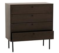 Mendler Commode HWC-N78 85x80x40cm Brun foncé