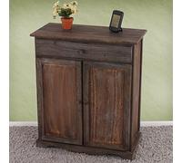 Mendler Commode/Table d'appoint/Armoire, 66x33x78cm, Shabby, Vintage - Marron