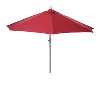 Mendler Demi-parasol en aluminium Parla, UV 50+ - 270cm bordeaux sans pied