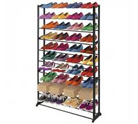 Mendler Étagère à Chaussures pour 40 Paires de Chaussures Noir