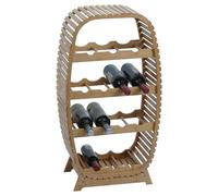 Mendler Étagère à vin en Bambou HWC-N85 85x46x25 cm