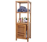 Meuble de salle de bain Mendler Etagère de salle de bains HWC-B18, Armoire, Commode, Bambou 110x36x34 cm