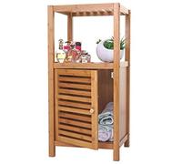 Mendler Étagère de Salle de Bains HWC-B18, Armoire, Commode, Bambou - 80x36x34cm