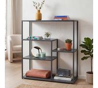 Mendler Étagère HWC-P98 Industrial en métal, 80 x 80 x 30 cm, Anthracite