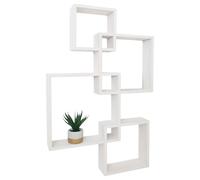 Mendler Étagère Murale HWC-P23 4 étagères MVG Blanc