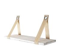 Mendler Étagère Murale Var, étagère de Suspension, Style Shabby, Vintage 50cm - Blanc