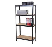 Mendler Étagère pour Charges Lourdes HWC-D67 160x80x40cm Chargement 320kg Noir