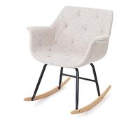 Mendler Fauteuil à Bascule Malmö T820 Relax Tissu crème Gris