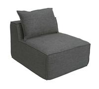 Mendler Fauteuil/Accessoires pour canapé HWC-O54 Partie Centrale 63x75x97 cm Gris foncé