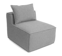 Mendler Fauteuil/Accessoires pour canapé HWC-O54 Partie Centrale 63x75x97cm Gris Clair