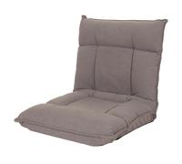 Mendler Fauteuil de sol HWC-N44 – piètement stable, velours gris foncé