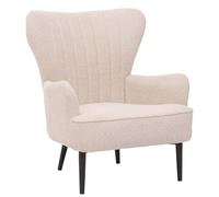 Mendler Fauteuil Lounge HWC-K37 Chenille (500g/m²) Oeko-Tex crème-Beige