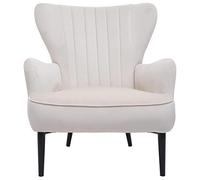 Fauteuil Lounge Hwc-K37, Fauteuil Cocktail Fauteuil Rembourré, Velours Crème - Beige Multicolore