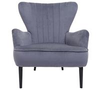 Fauteuil Lounge Hwc-K37, Fauteuil Cocktail Fauteuil Rembourré, Velours Gris Multicolore