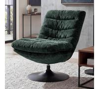 Mendler Fauteuil Lounge HWC-Q29 Acier Vert