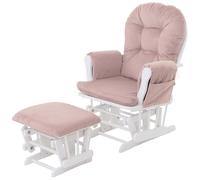 Mendler Fauteuil Relax HWC-C76 Rose, Structure Blanche