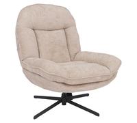 Mendler Fauteuil Relax HWC-P32 Chenille (370 g/m²) crème