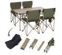 Mendler Kit de Camping HWC-Q39 en métal et Tissu Vert