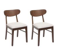 Chaises de salle à manger - NO NAME - HWC-M59 - Tissu/textile - Bois massif - 2 places