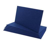 Mendler Lot de 6 Panneaux muraux acoustiques HWC-L52, de 1qm Dimensions 60x30cm Bleu foncé