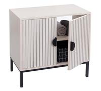 Mendler Meuble sous lavabo HWC-O42 MDF mélaminé 62x63x35cm Aspect Bois Brun