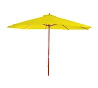 Mendler Parasol Florida Ø 3,5m polyester/bois 7kg jaune