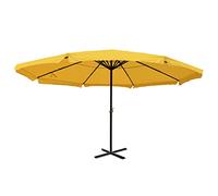 Parasol Meran Pro, Parasol De Marché Gastronomique Avec Volant Ø 5m Polyester/Alu 28kg Jaune Sans Support Jaune