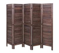 Paravent MENDLER HWC-G30 shabby chic 170x200cm marron Marron G