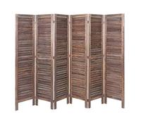 Paravent MENDLER HWC-G30 shabby chic 170x240cm marron Marron G