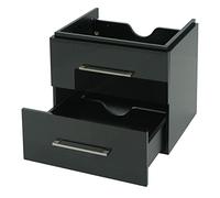 Mendler Premium Meuble sous-lavabo HWC-D16 Brillant 60cm Noir