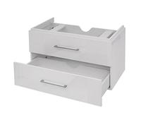 Mendler Premium Meuble sous-lavabo HWC-D16 Brillant 90cm Blanc