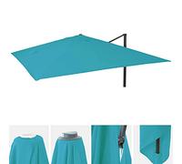 Revêtement De Remplacement Pour Parasol De Luxe Hwc-A96 3x4m (Ø5m) Polyester 3,5kg Turquoise Bleu