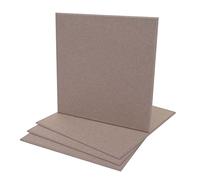 Set de 4 panneaux muraux acoustiques HWC-L52 1qm surface 50x50cm marron clair